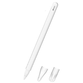 Silicone Sleeve For Stylus Pencil 2Gen, with 2 Extra Nib Caps