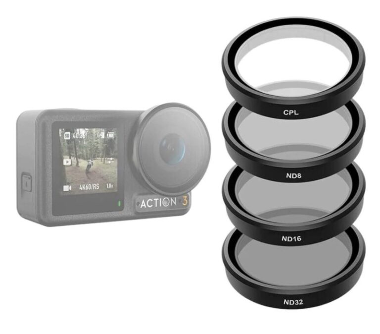 TELSIN DJI OSMO ACTION 3/4/5 PRO UV CPL ND 8/16/32 (Lens Set of 4)Neutral Density ND Lens pack