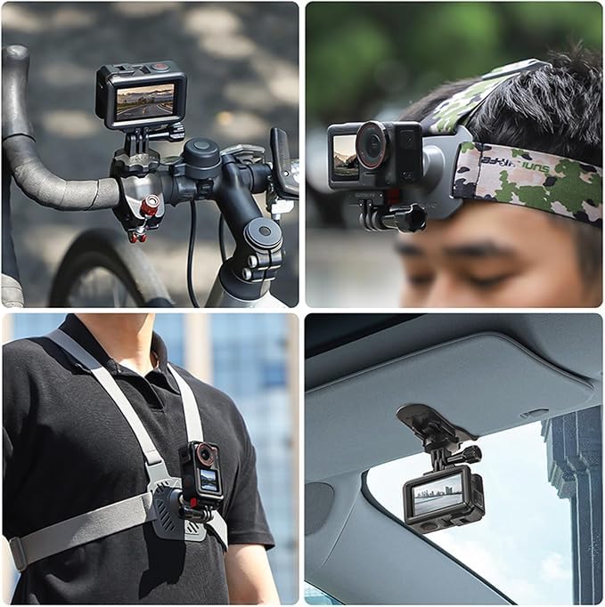 Magnetic Foldable Adapter Mount Compatible for DJI Osmo Action 5pro/4/3/2 Quick Release Adapter Extension with 1/4th Screw Adapter Base