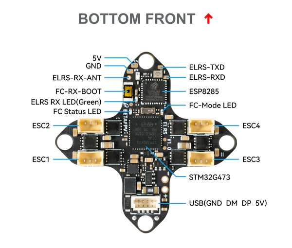 Betaflight Matrix 1S Brushless Flight Controller (3IN1/4IN1)