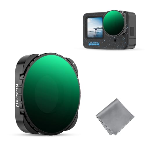 K&F Concept variable ND2-32 filter technical specifications, compatible with GoPro Hero 13, 12, 11, 10, 9 Black models.