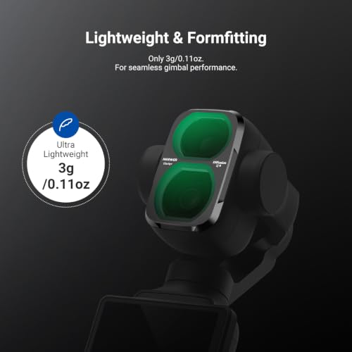 NEEWER Clarity+ ND/CPL/Effect Filter Compatible with DJI Osmo Pocket 4P | HD Optical, Variable ND Neutral Density ND2-32, Circular Polarizer Black Diffusion 1/4 Filter for Mist Cinematic Effect Metal