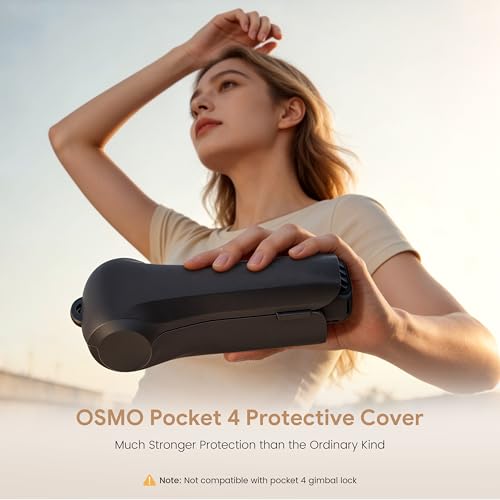 Protective Case for DJI Osmo Pocket 4/Pocket 3 Gimbal & Screen Protection | ABS Hard Shell Impact-resistant, Storage 3 Filter (CPL/ND/Wide Angle Lens), Silicone-like Texture, Portable Travel Cover