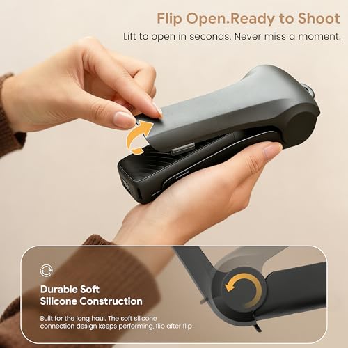 Protective Case for DJI Osmo Pocket 4/Pocket 3 Gimbal & Screen Protection | ABS Hard Shell Impact-resistant, Storage 3 Filter (CPL/ND/Wide Angle Lens), Silicone-like Texture, Portable Travel Cover