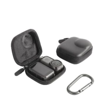 Shockproof Soft Inner Case Cover Protective Carrying Bag Travel Storage Box for DJI OSMO NANO Quick Release Carabiner Clip Water Resistant Dustproof