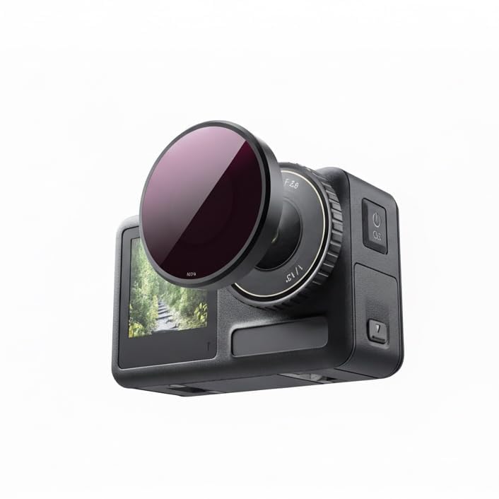 Action 5 Pro HD ND Filter ND Filters Compatible for Osmo Action 5 / Action 4 / Action 3 (CPL/ ND8/ ND16 /ND32) (OSMO54-UV)