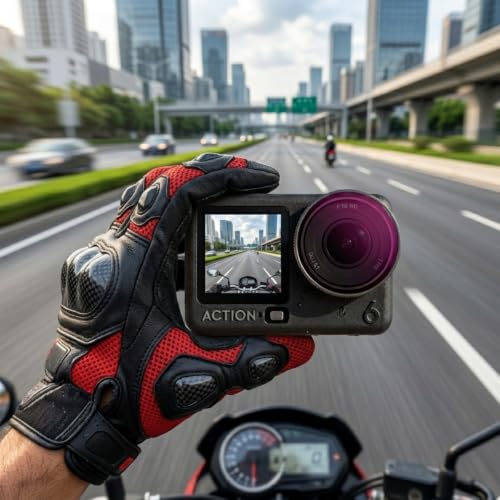 Action 5 Pro ND64 Lens Filters Compatible for OSMO Action 5 Action 4 Action 3 Corning HD Waterproof Multilayer MultiCoated (OSMO-ND64)