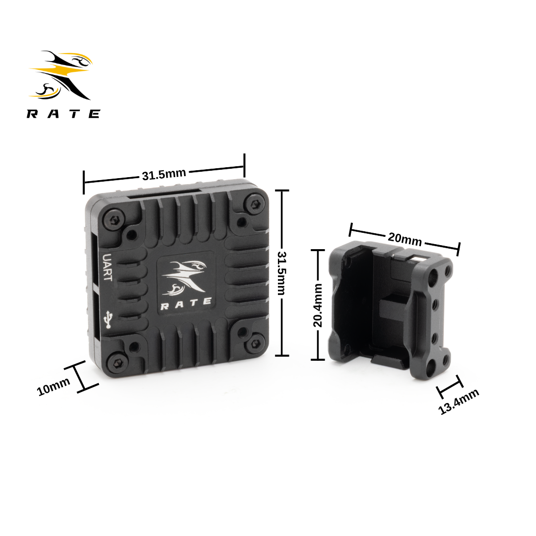 RATEFPV NEW O4 Wide CNC Protection Kit | Lightweight Camera & VTX Armor Case