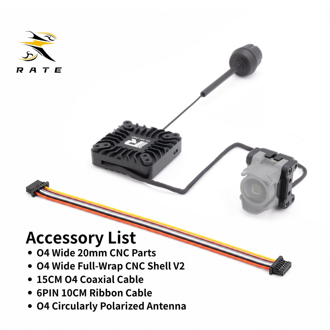 RATEFPV NEW O4 Wide CNC Protection Kit | Lightweight Camera & VTX Armor Case