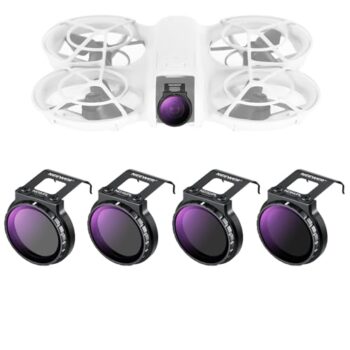 NEEWER ND/CPL Filter Set Compatible with DJI NEO, 4 Pieces, ND8/PL ND16/PL ND32/PL ND64/PL, Drone Accessories, Neutral Density Polarizing Filter with Thin Multilayer HD Optical Glass, FL-N29