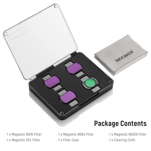 NEEWER professional magnetic ND and CPL filter kit for Osmo Pocket 3 with HD optical clarity.